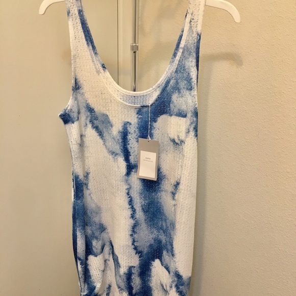 Zara tie-dye dress with gathered details - Picture 6 of 7